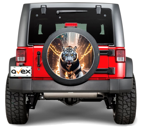 Sticker Roata de Rezerva - Sticker Auto "Roata de Rezerva" rezistenta la intemperii si raze UV, diametru 55 cm, Cod: AVX-RR16