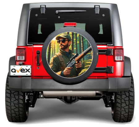 Sticker Roata de Rezerva - Sticker Auto "Roata de Rezerva" rezistenta la intemperii si raze UV, diametru 55 cm, Cod: AVX-RR20