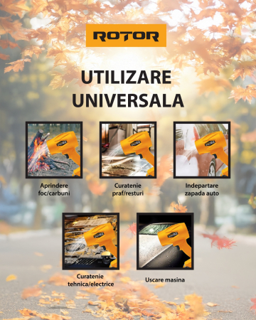 Suflantă aer pe acumulator ROTOR RCB-1.5A 45m/s, 21V/1,3Ah [3]