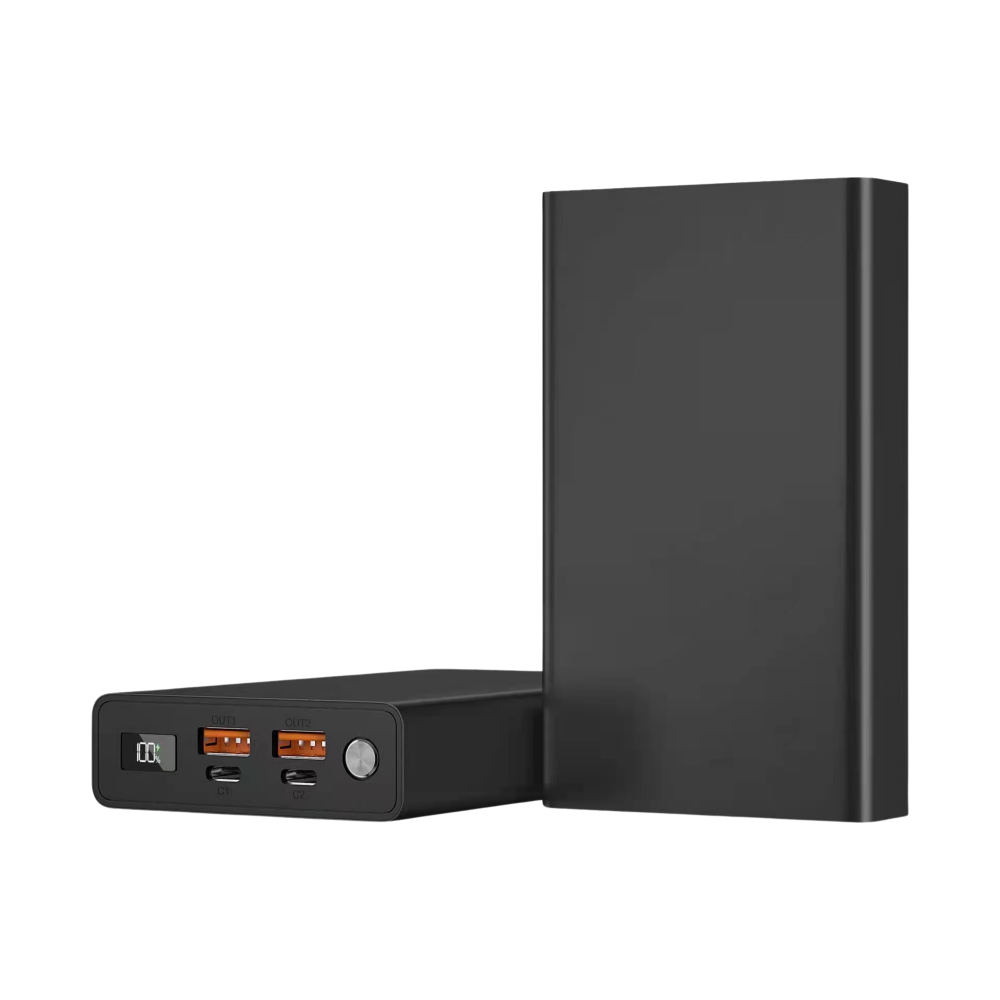 Baterie externa 20000mAh 100W laptop | 2x USB-C & 2x USB-A Negru [1]