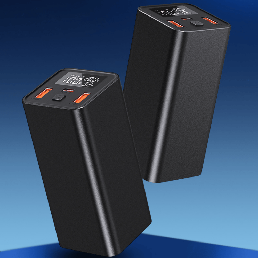 Baterie externa 20000mAh 65W laptop | USB-C & USB-A Negru [6]