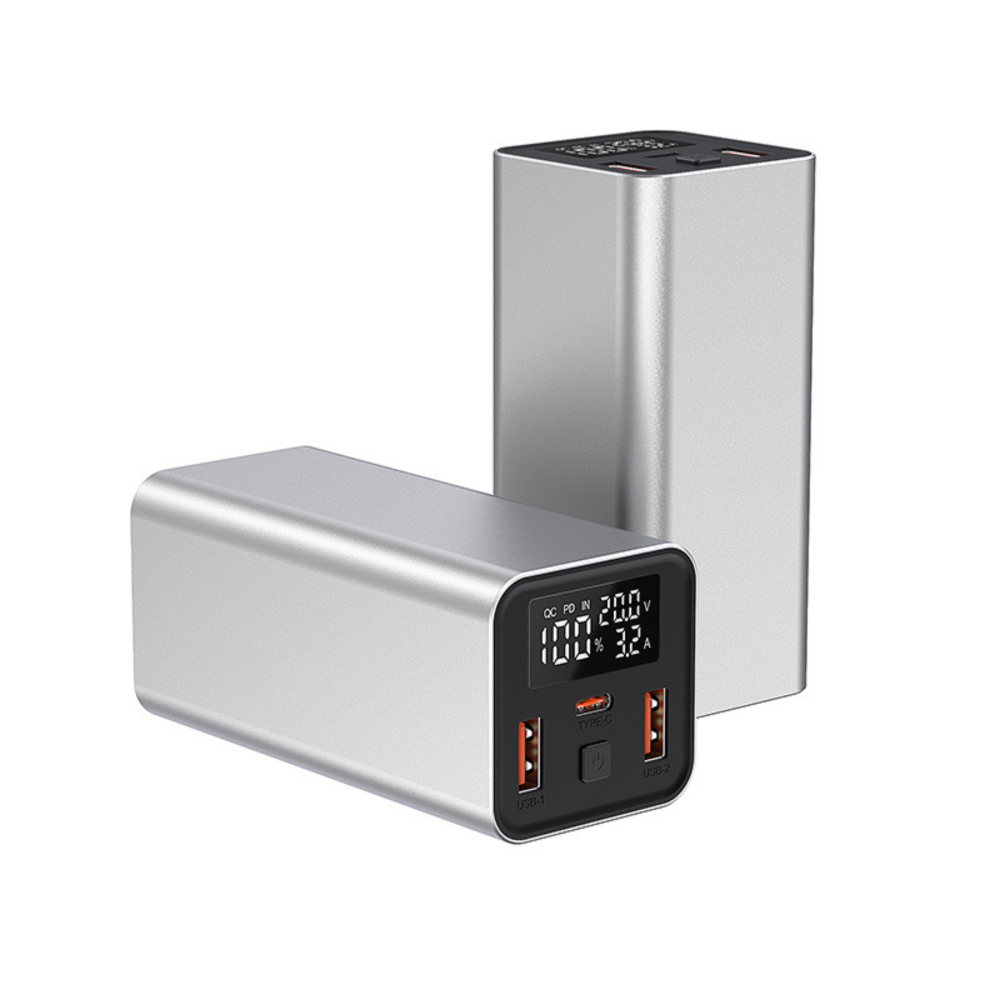 Baterie externa 20000mAh 65W laptop | USB-C & USB-A Negru [1]