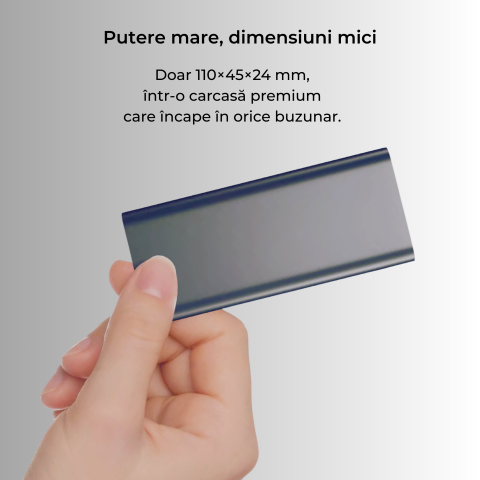 Baterie externa 10000mAh 45W | Negru [2]