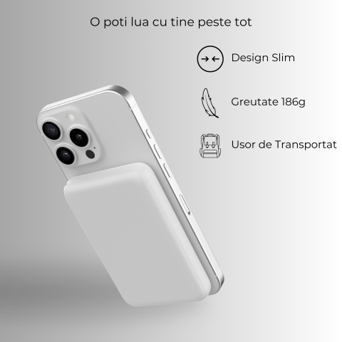 Baterie externă MagSafe 10000mAh 15W | Negru [4]