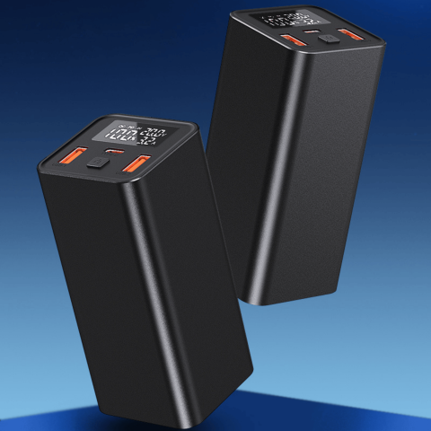 Baterie externa 20000mAh 65W laptop | USB-C & USB-A Negru [5]