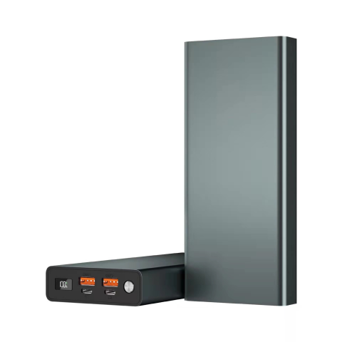 Baterii externe - Baterie externa 30000mAh 100W laptop | 2x USB-C & 2x USB-A Negru