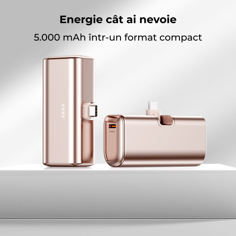 Baterie externa 5000mAh USB-C 18W | Gold [1]