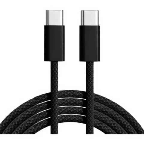 Cablu USB-C -> USB-C - Cablu de date si incarcare USB-C la USB-C 60W, impletit
