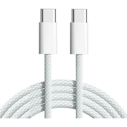Cablu USB-C -> USB-C - Cablu de date si incarcare USB-C la USB-C 60W, impletit