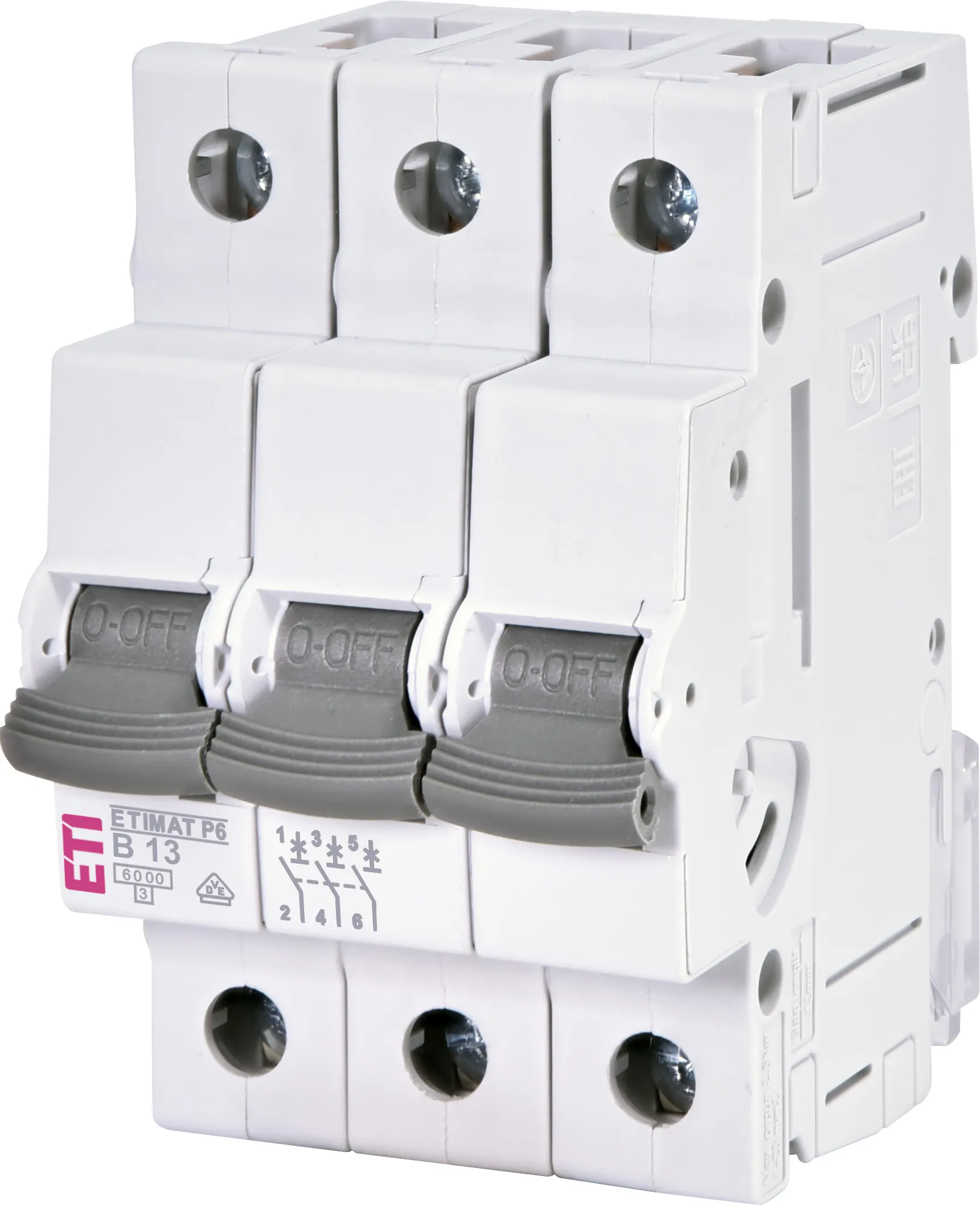 Sigurante automate (MCB) - Siguranta automata MCB 13A 3P Curba B 6kA ETI