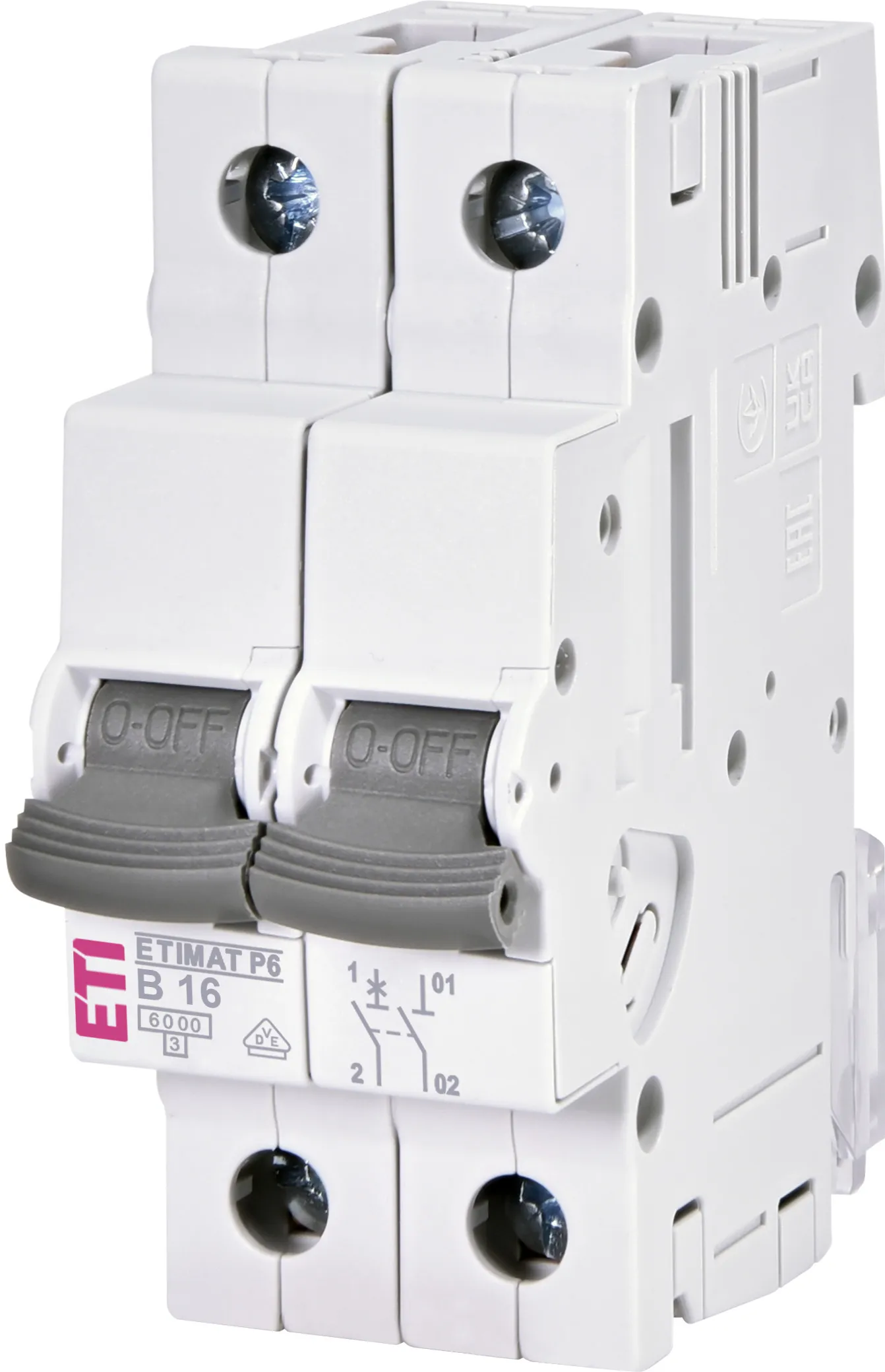 Protectie si comutatie - Siguranta automata MCB 16A 1P+N Curba B 6kA ETI