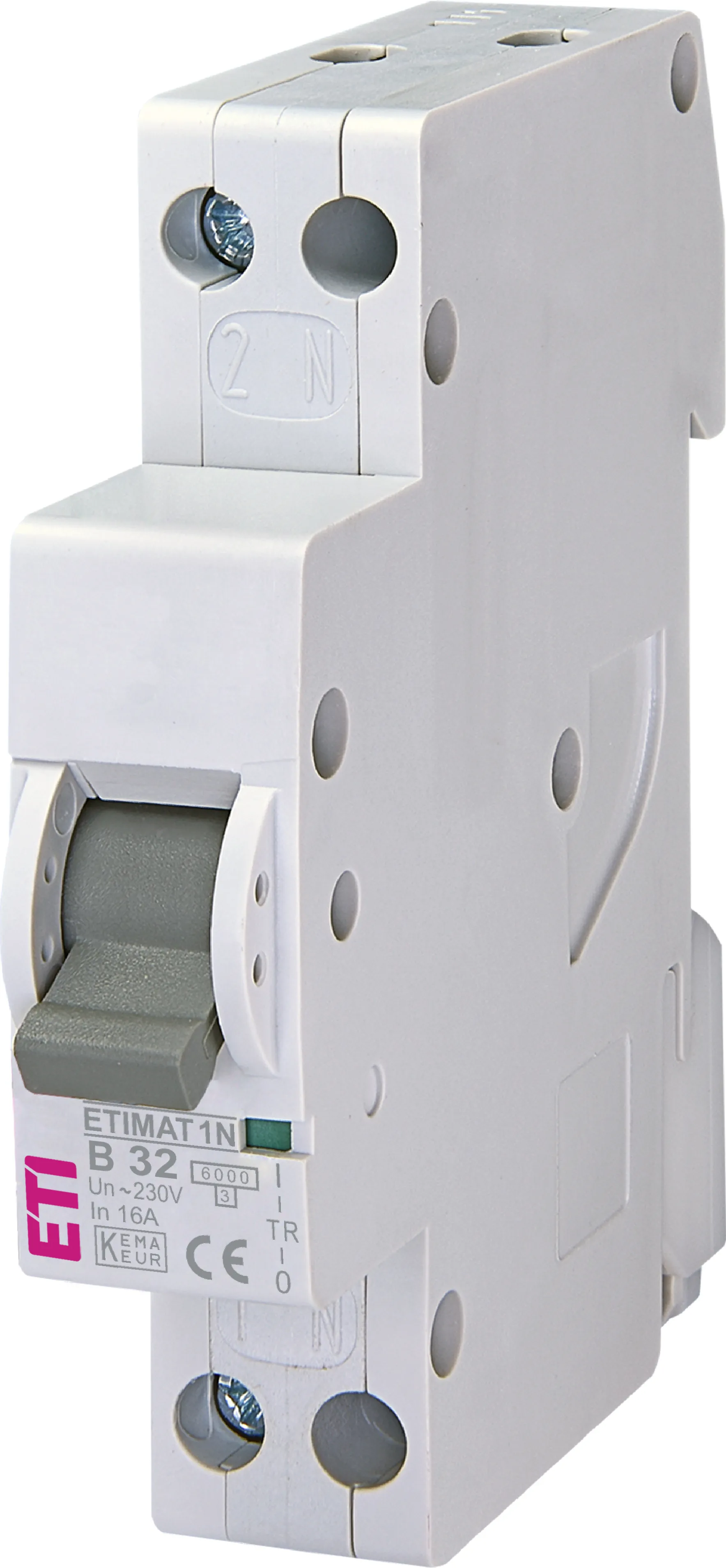 Protectie si comutatie - Siguranta automata MCB 32A 1P+N Curba B 6kA ETI