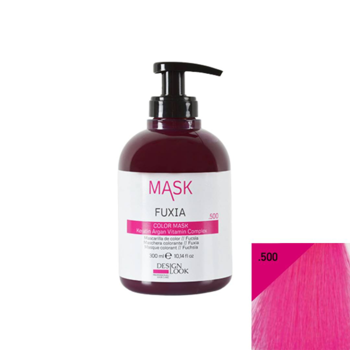 Masca coloranta pentru par Design Look - 300 ml - FUXIA [2]