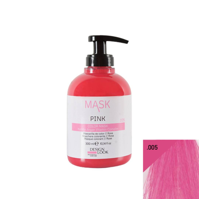 Masca coloranta pentru par Design Look - 300 ml - ROZ [2]