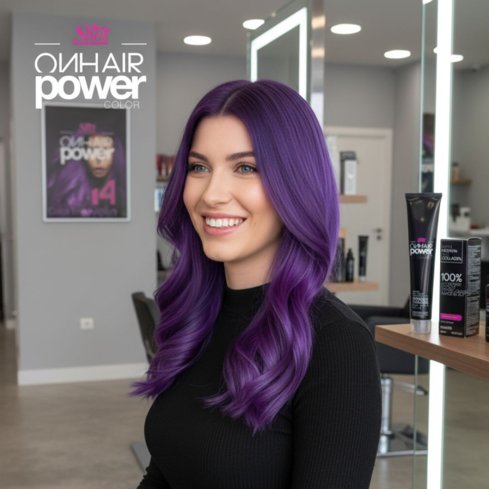 ON HAIR POWER - Shot - Vopsea de păr 100 ml - VIOLET [2]