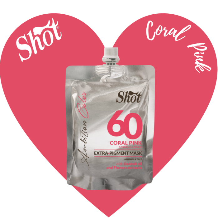 SHOT - Mască colorantă EXTRA PIGMENT 200 ml - 60 CORAL PINK [1]