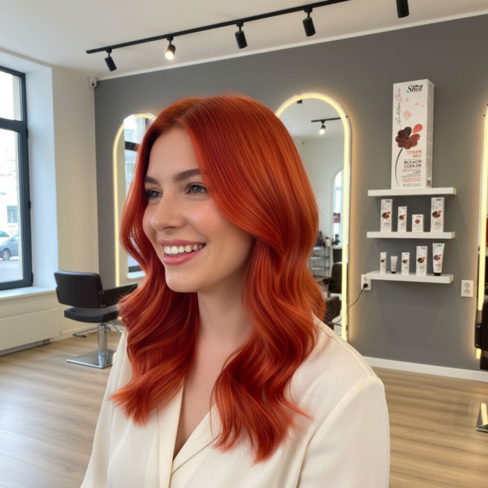 SHOT - Vopsea profesionala BLEACH & COLOR 80 ml - TITIAN RED [2]