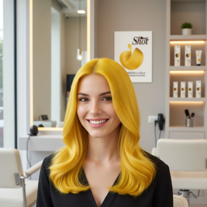 SHOT - Vopsea profesionala BLEACH & COLOR 80 ml - YELLO [2]