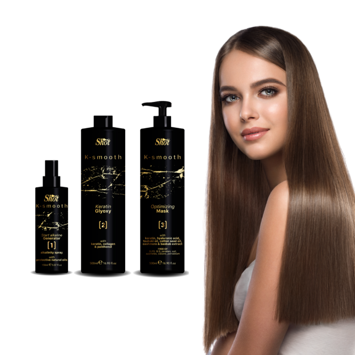 Tratament de indreptarea parului - K-Smooth Shot - set 3 produse - EXCLUSIV PENTRU SALON [3]