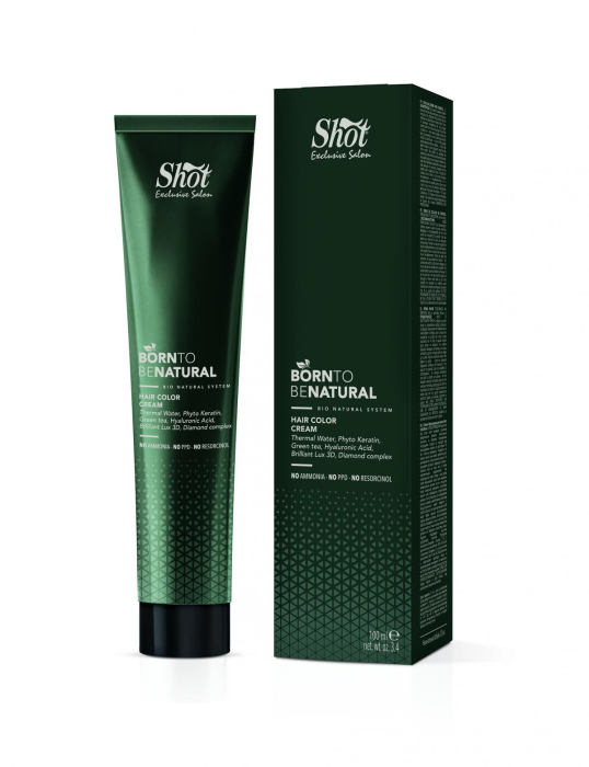 Vopsea de păr profesională fără amoniac 100 ml - SHOT - BTB NATURAL - 1.0 [3]