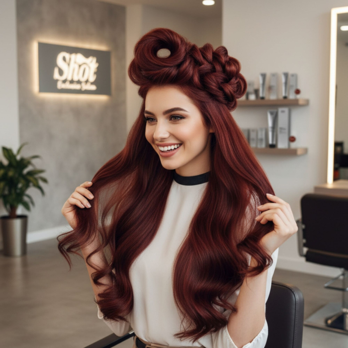 Vopsea de păr profesională fără amoniac 100 ml - SHOT - BTB NATURAL  - 6.66 [2]