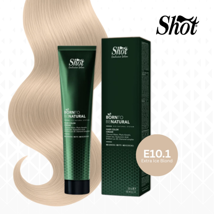 Vopsea de păr profesională fără amoniac 100 ml - SHOT - BTB NATURAL  - E10.1 [5]