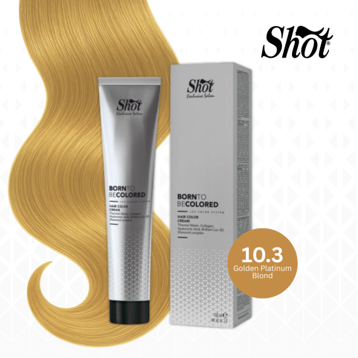 Vopsea profesionala pentru par 100 ml - SHOT - BTB COLORED - 10.3 [1]