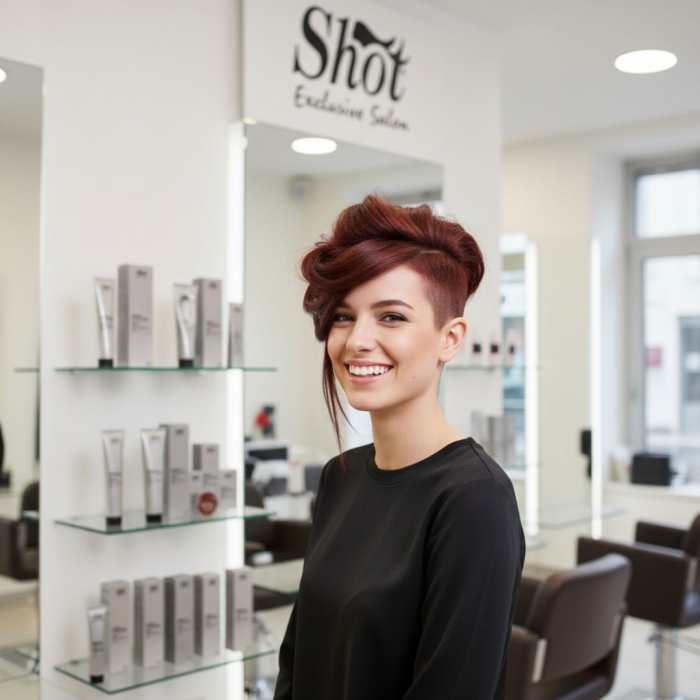 Vopsea profesionala pentru par 100 ml - SHOT - BTB COLORED - 4.66 [2]