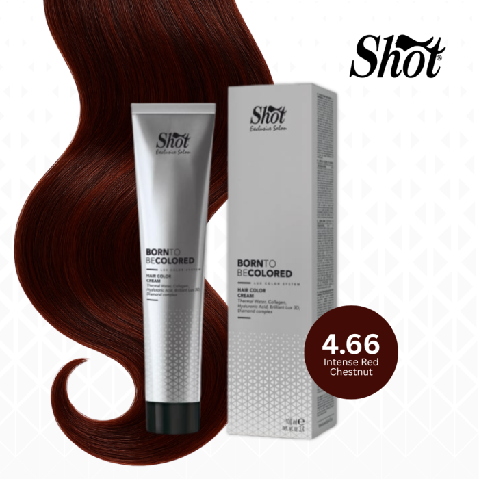 Vopsea profesionala pentru par 100 ml - SHOT - BTB COLORED - 4.66 [1]