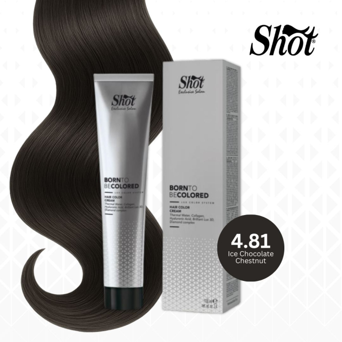 Vopsea profesionala pentru par 100 ml - SHOT - BTB COLORED - 4.81 [1]