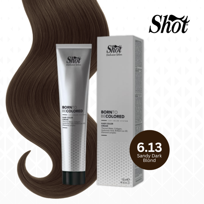 Vopsea profesionala pentru par 100 ml - SHOT - BTB COLORED - 6.13 [1]