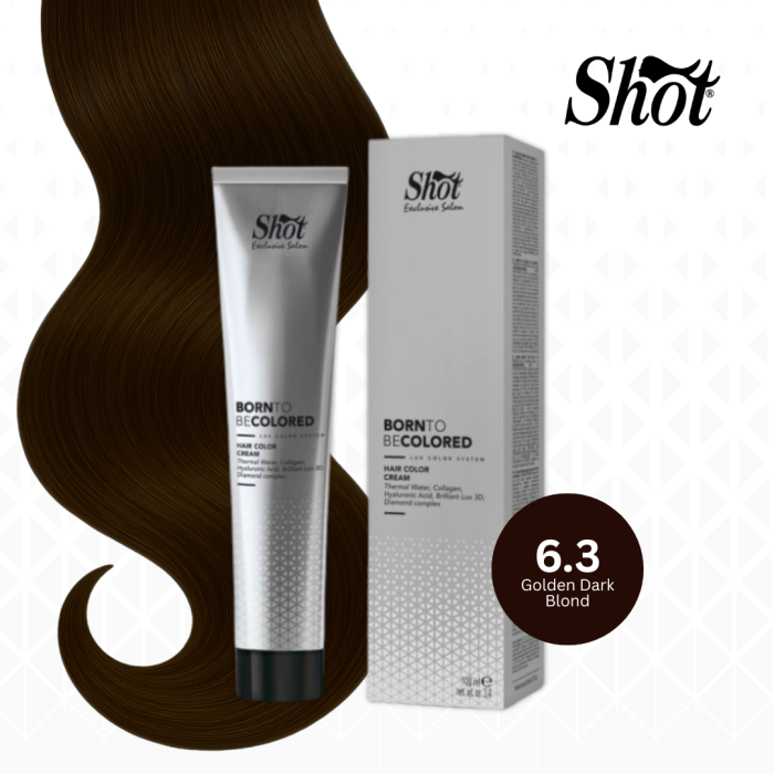 Vopsea profesionala pentru par 100 ml - SHOT - BTB COLORED - 6.3 [1]