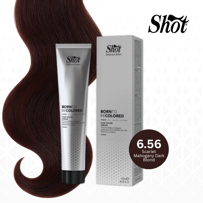 Vopsea profesionala pentru par 100 ml - SHOT - BTB COLORED - 6.56 [1]