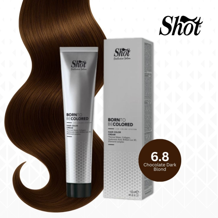 Vopsea profesionala pentru par 100 ml - SHOT - BTB COLORED - 6.8 [1]