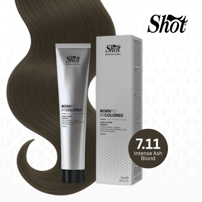 Vopsea profesionala pentru par 100 ml - SHOT - BTB COLORED - 7.11 [1]