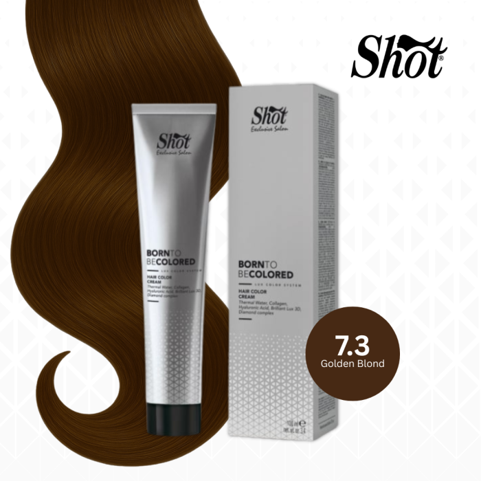 Vopsea profesionala pentru par 100 ml - SHOT - BTB COLORED - 7.3 [1]