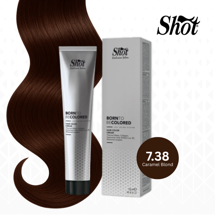 Vopsea profesionala pentru par 100 ml - SHOT - BTB COLORED - 7.38 [1]