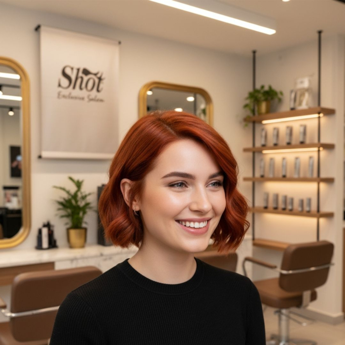 Vopsea profesionala pentru par 100 ml - SHOT - BTB COLORED - 7.66 [2]