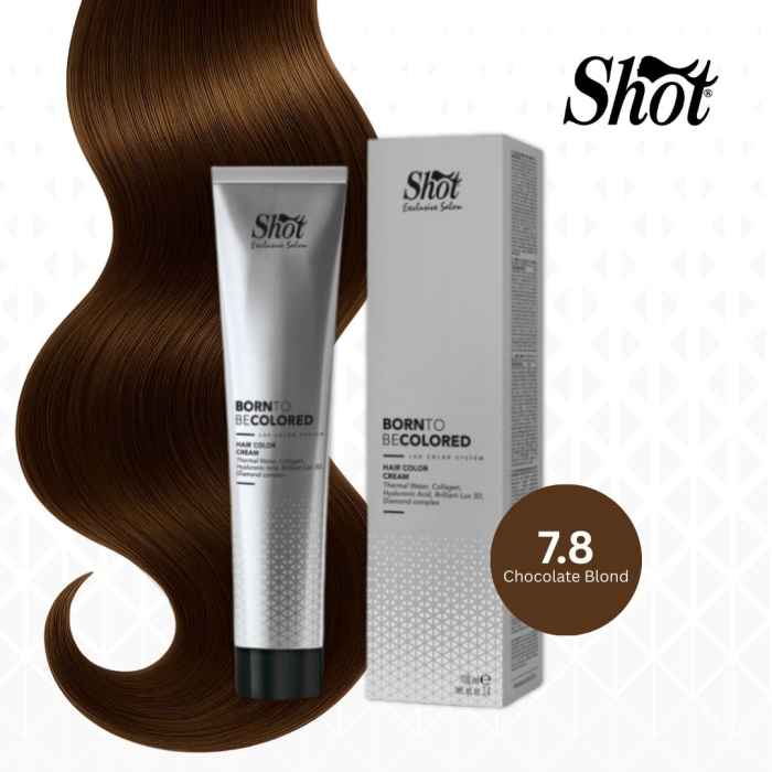 Vopsea profesionala pentru par 100 ml - SHOT - BTB COLORED - 7.8 [1]