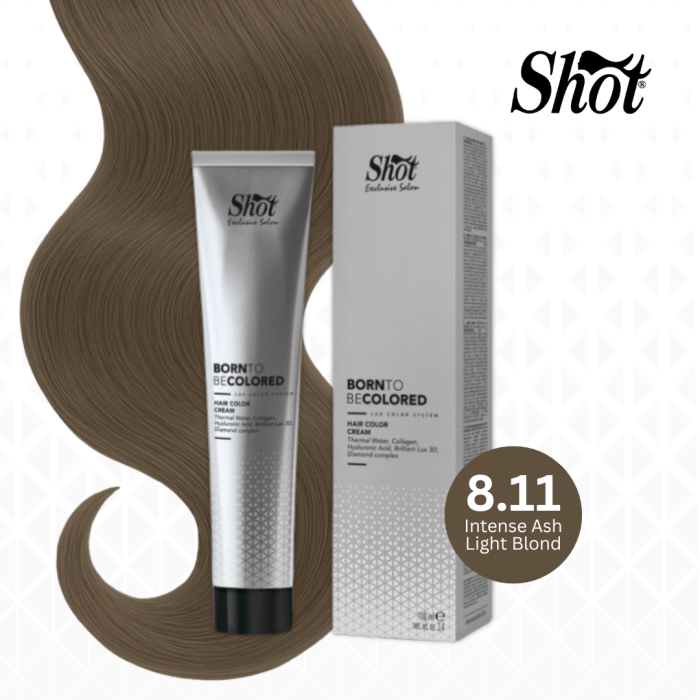 Vopsea profesionala pentru par 100 ml - SHOT - BTB COLORED - 8.11 [1]