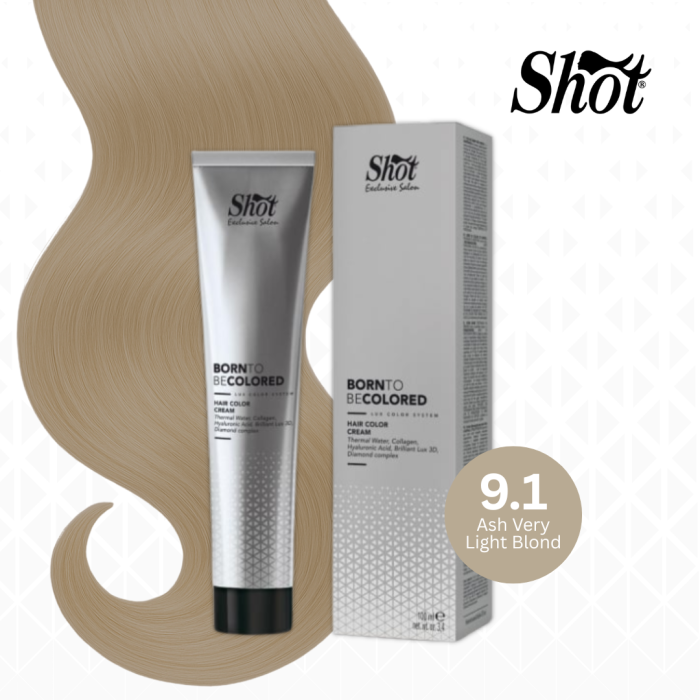 Vopsea profesionala pentru par 100 ml - SHOT - BTB COLORED - 9.1 [1]
