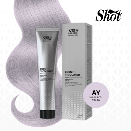 Vopsea de par profesionala maro - Corector - Vopsea profesionala pentru par 100 ml - SHOT - BTB BLOND - ANTI GALBEN