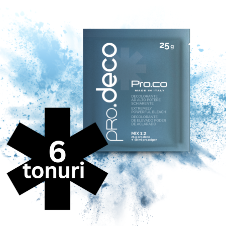 Promotii - Decolorant pentru păr 6 tonuri PRO.DECO6 25 g - Pro.Co - PRO.CO