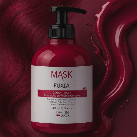Noutăți - Masca coloranta pentru par Design Look - 300 ml - FUXIA