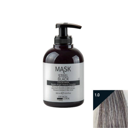 Masca coloranta pentru par Design Look - 300 ml - NEGRU [1]