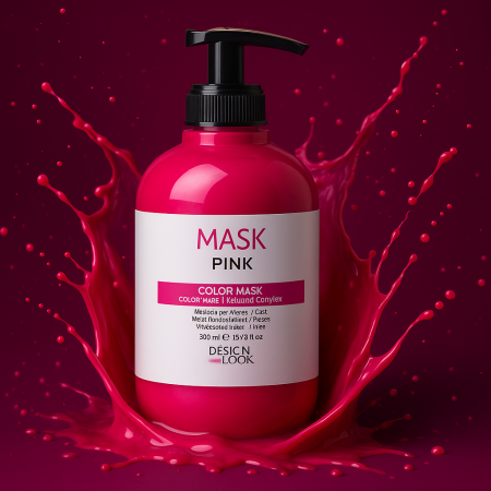 Noutăți - Masca coloranta pentru par Design Look - 300 ml - ROZ