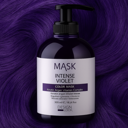 Noutăți - Masca coloranta pentru par Design Look - 300 ml - VIOLET