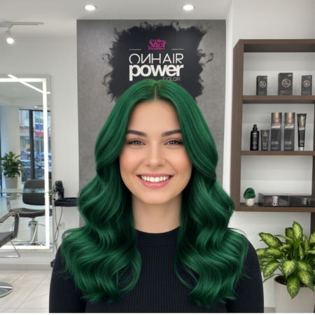 ON HAIR POWER - Shot - Vopsea de păr 100 ml - GREEN [1]