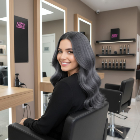 ON HAIR POWER - Shot - Vopsea de păr 100 ml - GREY [1]