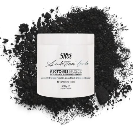 Noutăți - Pudra decolorantă 10 TONURI - Shot - NEAGRĂ - cutie 500 ml
